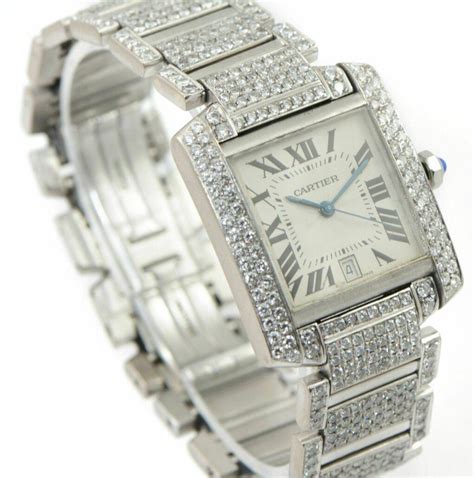 cartier tank francaise second hand|cartier tank francaise with diamonds.